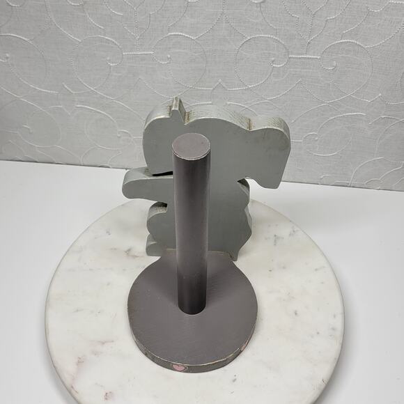 Vintage Moore's Craft Anthropomorphic Elephant Standing Paper Towel Holder Wood - Picture 6 of 16